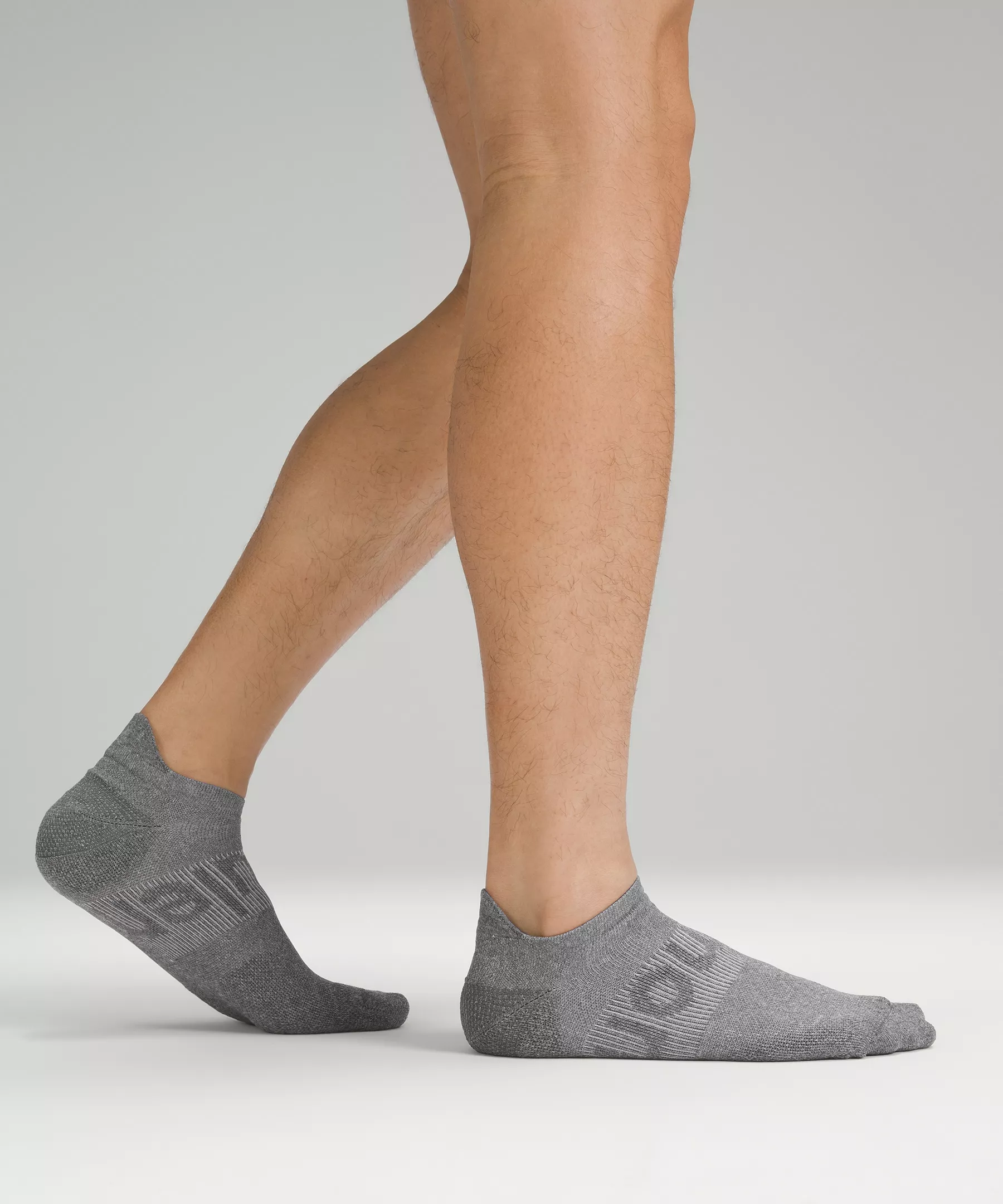 Men's Power Stride Tab Sock *3 Pack Heather Grey