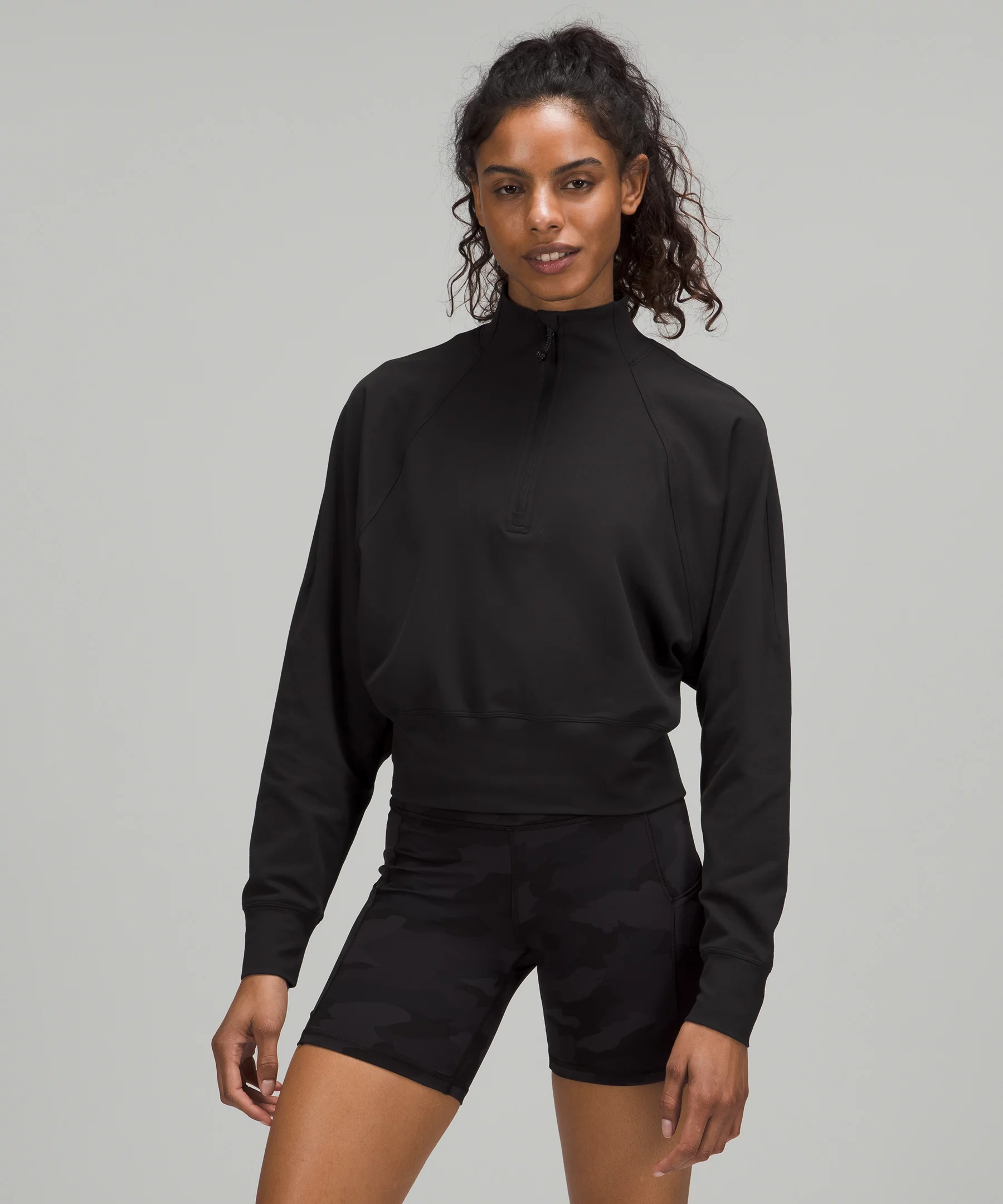 Ready to Rulu Half-Zip Pullover Black