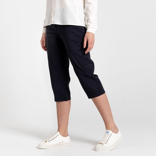 Women's Kiwi Pro II Crop Trousers | Dark Navy