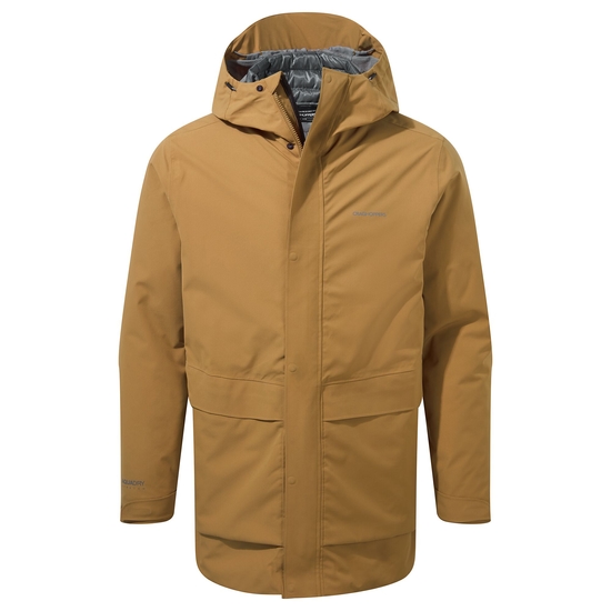 Men's Lorton Pro 3 In 1 Jacket | Taupe / Balsam Green