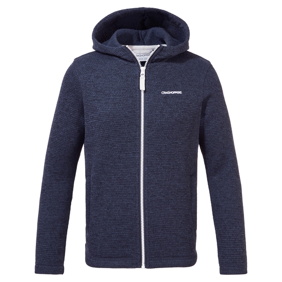 Kids' Shiloh Hooded Fleece Jacket | Blue Navy Marl