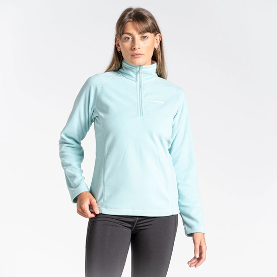 Women's Miska Half Zip Fleece | Poolside Green