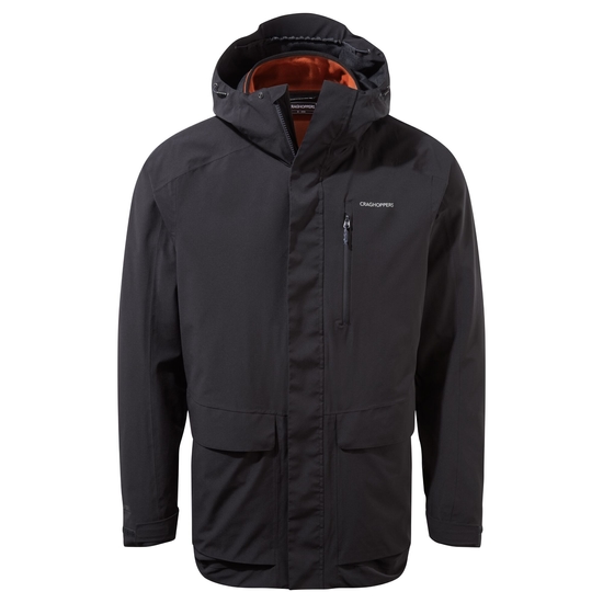 Men's Lorton 3 In 1 Jacket | Dark Navy / Potters Clay