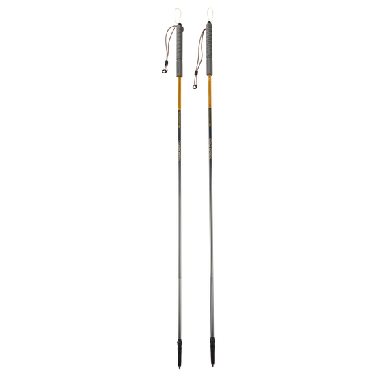 Treklite Compact Walking Poles | Anodised Yellow / Anodised Grey