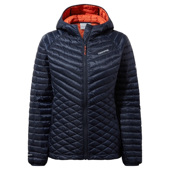 Women's Insulated ExpoLite Hooded Jacket | Blue Navy