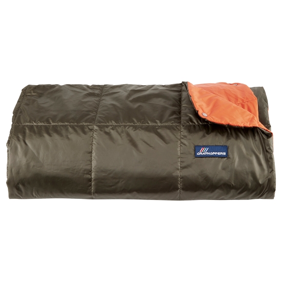 Compresslite Eco Insulated Throw | Woodland Green / Potters Clay