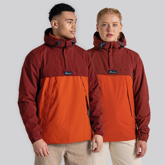 Waterproof Anderson Cagoule | Mahogany / Potters Clay
