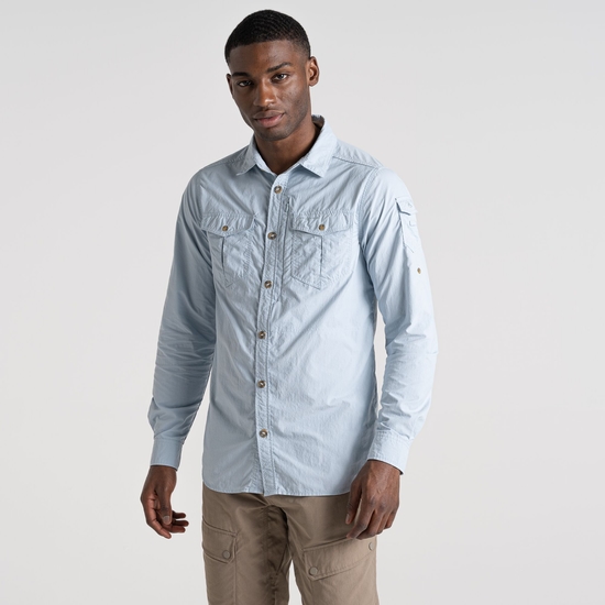 Men's Nosilife Adventure II Long Sleeved Shirt | Niagara Blue