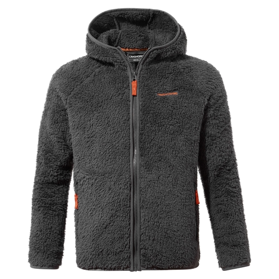 Kid's Kaito Hooded Jacket | Black Pepper