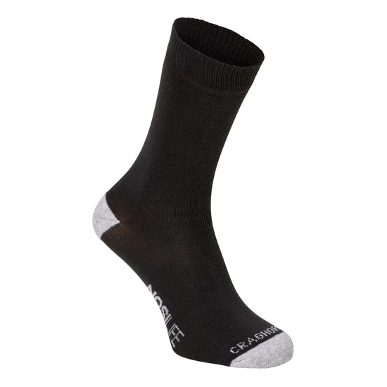 Men's Nosilife Travel Socks | Charcoal / Soft Grey Marl