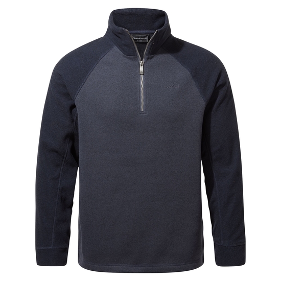 Barker Half Zip | Steel Blue Marl