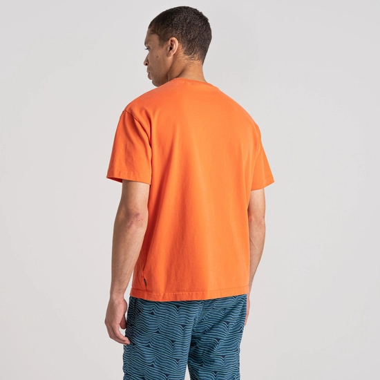 Crosby Short Sleeved T-Shirt | Neon Coral Large Archive