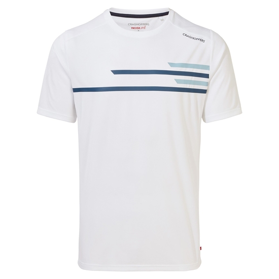 Men's NosiLife Pro Active Short Sleeved T-Shirt | White