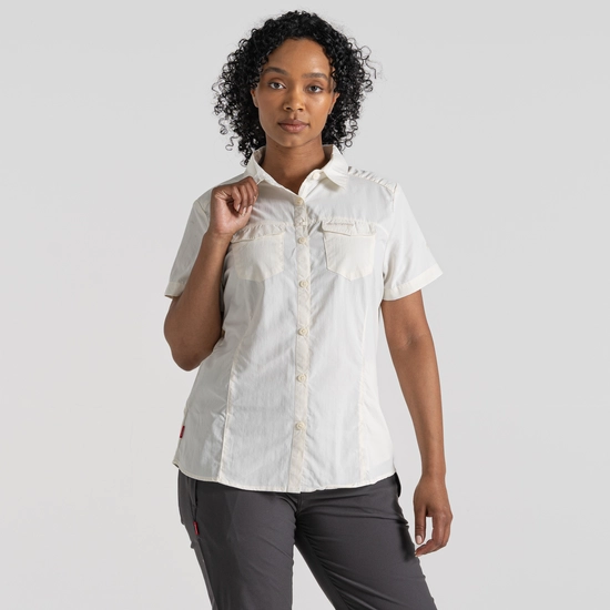 Women's Nosilife Adventure II Short Sleeved Shirt | Sea Salt