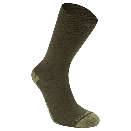 Kid's NosiLife Travel Socks | Parka Green / Dry Grass