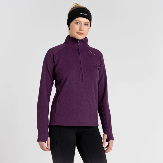 Women's Dynamic Pro Half Zip Fleece | Damson