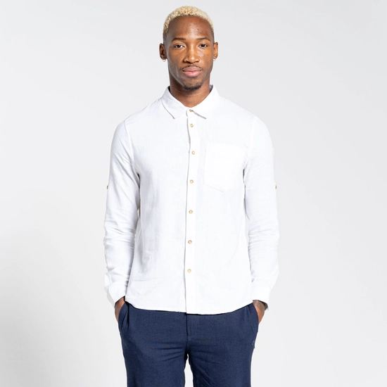 Men's Nosibotanical Lagarto Long Sleeved Shirt | White