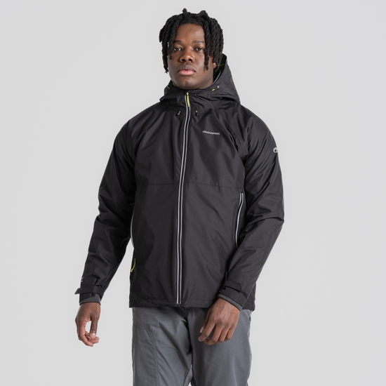 Men's Waterproof Atlas Jacket | Black / Apple