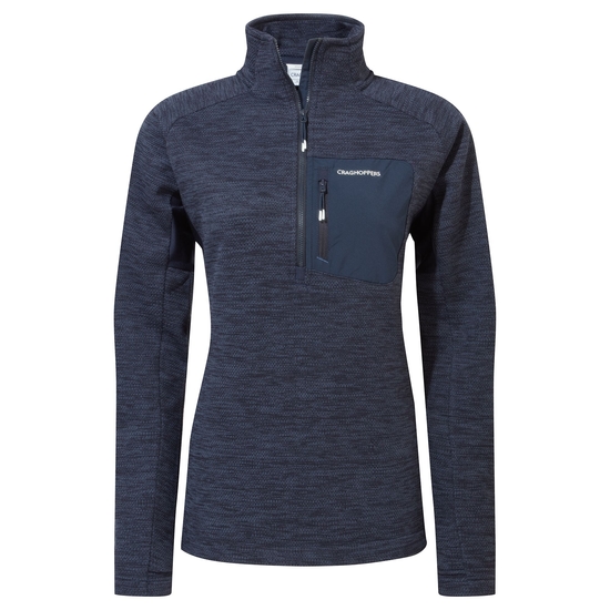 Women's Trina Half Zip Fleece | Blue Navy