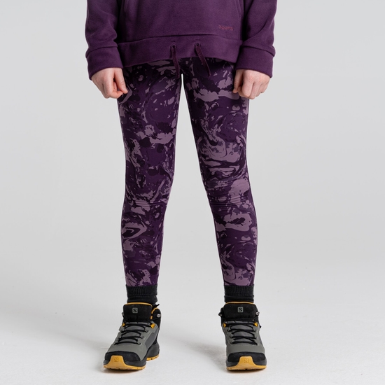 Kid's Kiwi Legging | Damson Print