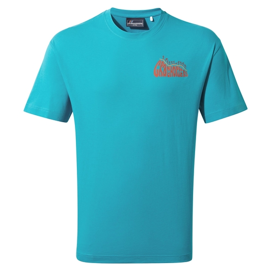 Crosby Short Sleeved T-Shirt | Scuba Blue Bubble FB