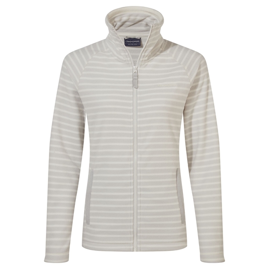 Women's Ella Fleece Jacket | Lunar Grey Stripe