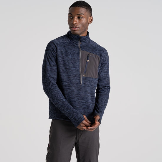 Men's Tarbert Half Zip Fleece | Blue Navy