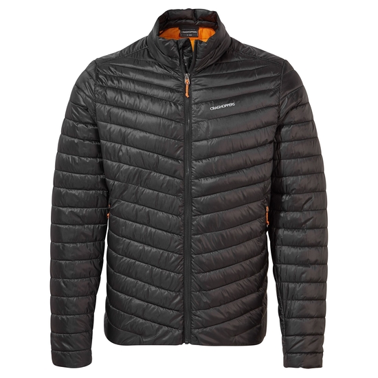 Men's Insulated ExpoLite Jacket | Black / Magma Orange