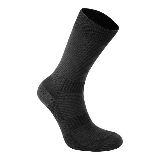 Men's Heat Regulating Travel Sock | Black / Dark Grey