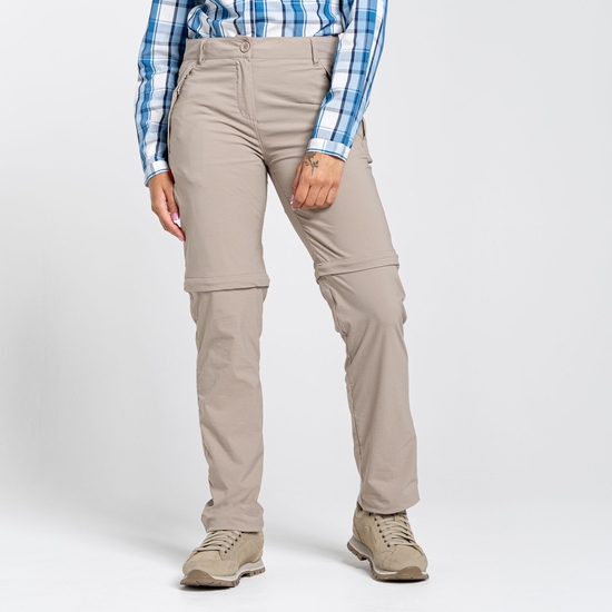 Women's NosiLife Pro II Convertible Trousers | Mushroom