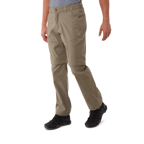 Men's Kiwi Pro II Convertible Trousers | Pebble