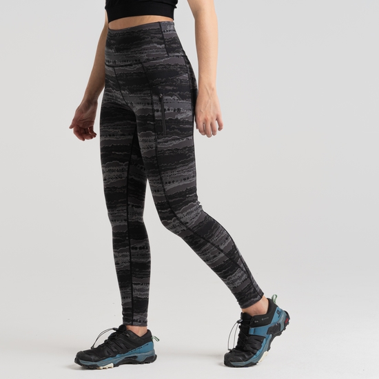 Women's Kiwi Pro Leggings | Charcoal Print