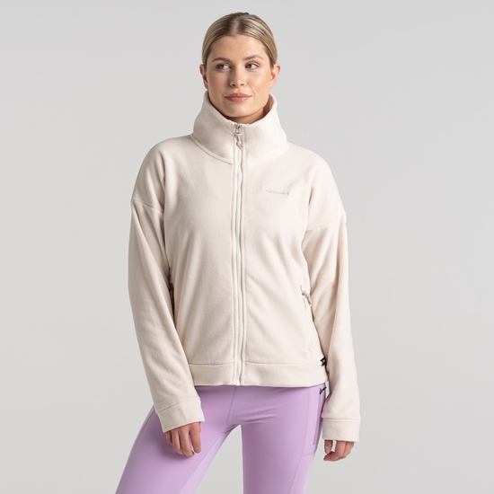 Women's Polartec Caprice Full Zip Fleece | Ecru