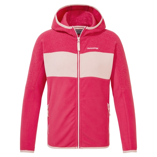 Kid's Linden Hooded Fleece Jacket | Orchid Flower