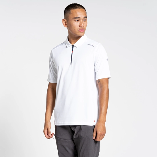 Men's NosiLife Pro Active Short Sleeved Polo | White