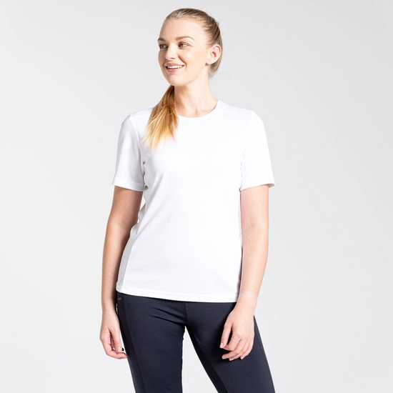 Women's Nosilife Candella Short Sleeved Top | White