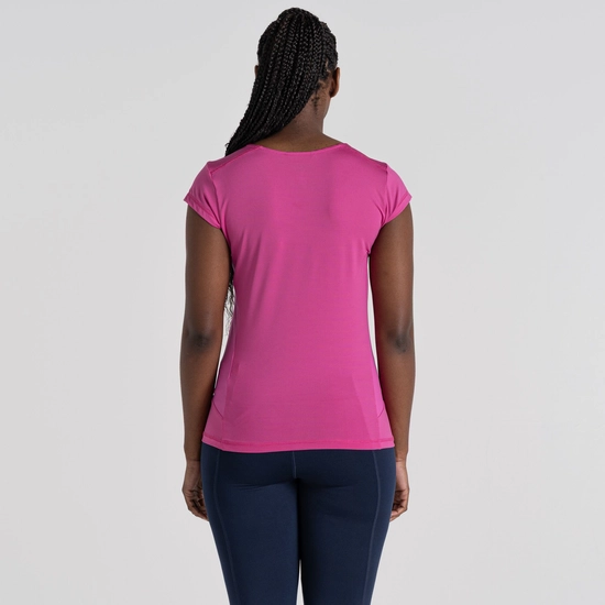 Women's Atmos Short Sleeved T-Shirt | Fuchsia