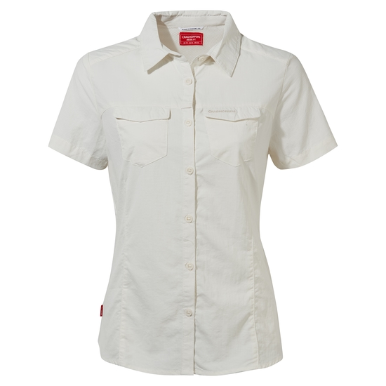 Women's Nosilife Adventure II Short Sleeved Shirt | Sea Salt