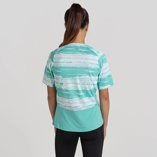 Women's Dynamic Pro Short Sleeve T-Shirt | Ocean Green Print