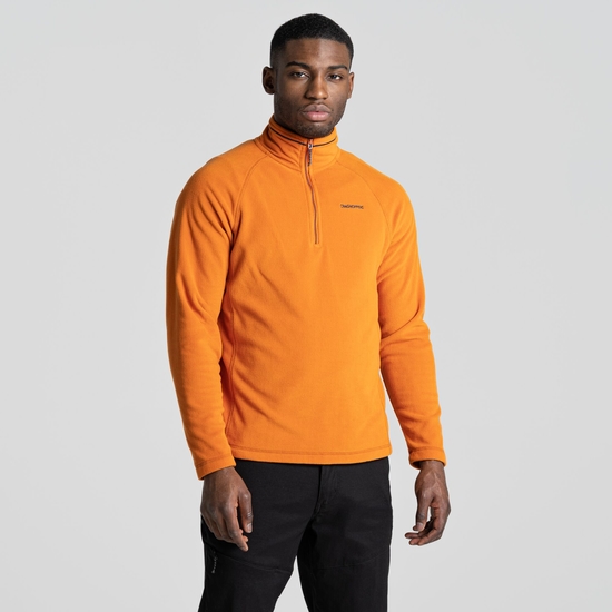 Men's Corey Half Zip Fleece | Canyon Orange