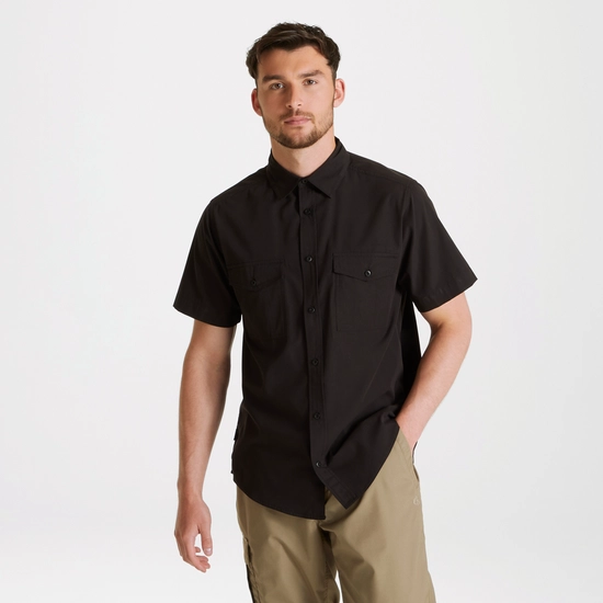 Men's Expert Kiwi Short Sleeved Shirt | Black