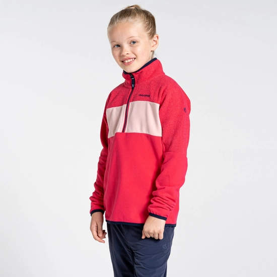 Kid's Linden Half Zip Fleece | Orchid Flower