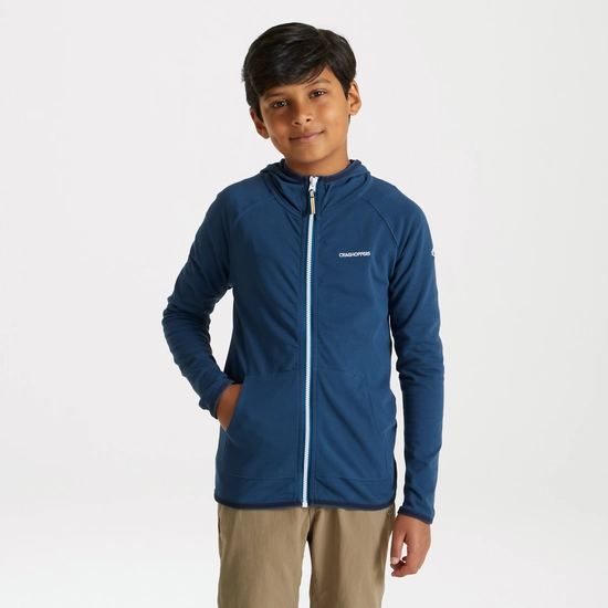 Kid's Nosilife Symmons Hooded Jacket | Poseidon Blue