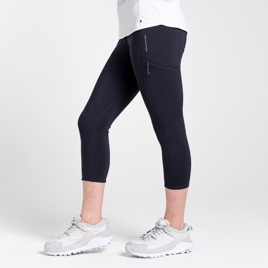 Women's Dynamic Cropped Leggings | Dark Navy
