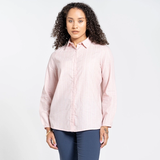 Women's Nosibotanical Bralio Shirt | Pink Clay Stripe