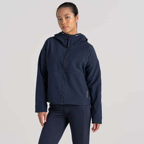 Women's Tyra Softshell Hooded Jacket | Blue Navy