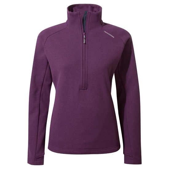 Women's Dynamic Pro Half Zip Fleece | Damson