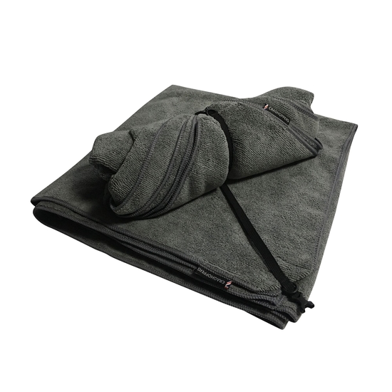 Super Large Microfibre Travel Towel | Charcoal