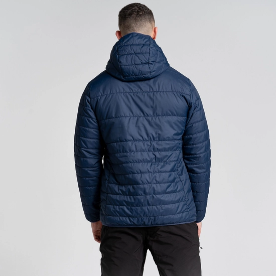 Men's CompressLite VI Hooded Jacket | Blue Navy / Chili Red