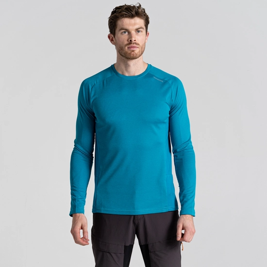 Men's Dynamic Pro Long Sleeved T-Shirt | Scuba Blue